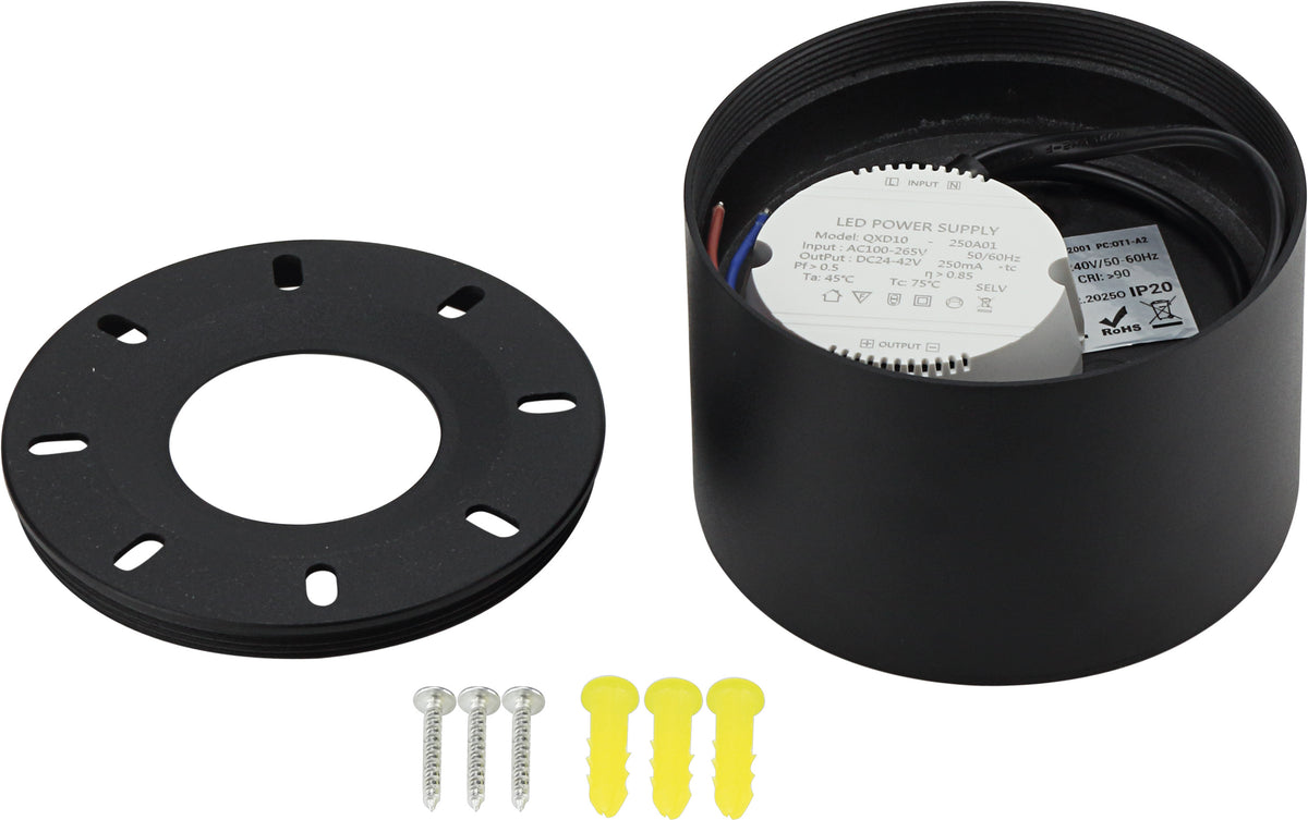 LED Downlight Surface Mount 10W Black 4000K BRIDGELUX-CHIP - image 4