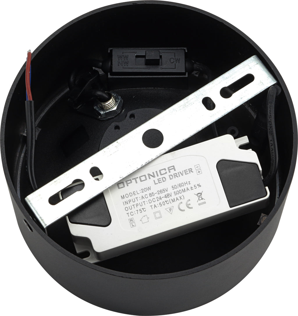 LED COB Downlight 20W ROUND ROTATABLE BLACK - BRIDGELUX - image 3