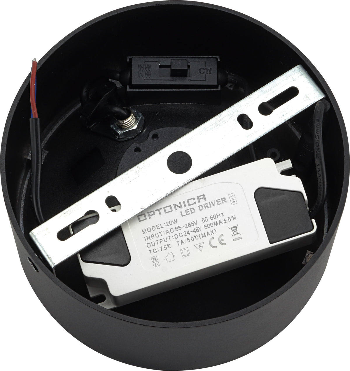 LED COB Downlight 20W ROUND ROTATABLE BLACK - BRIDGELUX - image 3