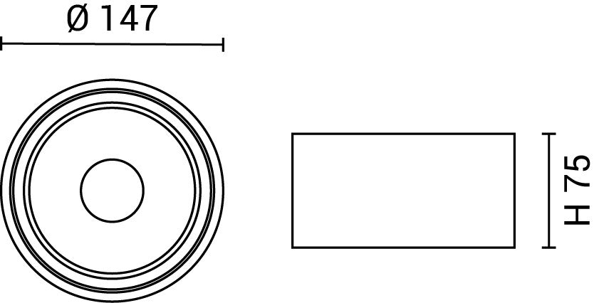 LED COB Downlight 20W ROUND ROTATABLE BLACK - BRIDGELUX - image 5