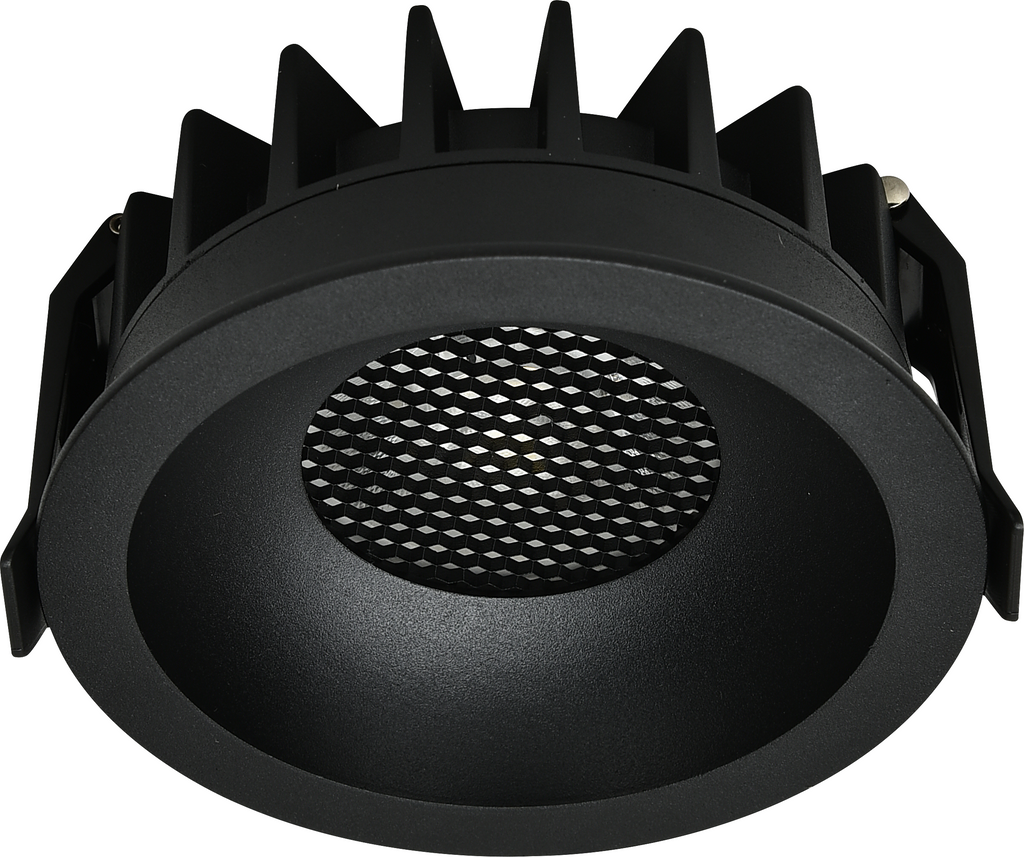 LED COB Downlight 10W CCT ROUND BLACK - BRIDGELUX
