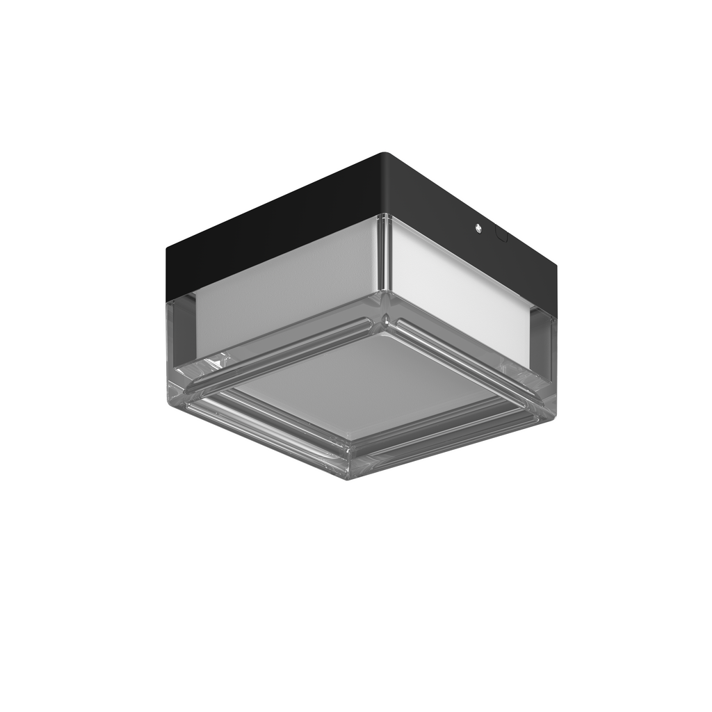 LED Outdoor Ceiling Light Square Black/White 9W 3CCT IP65