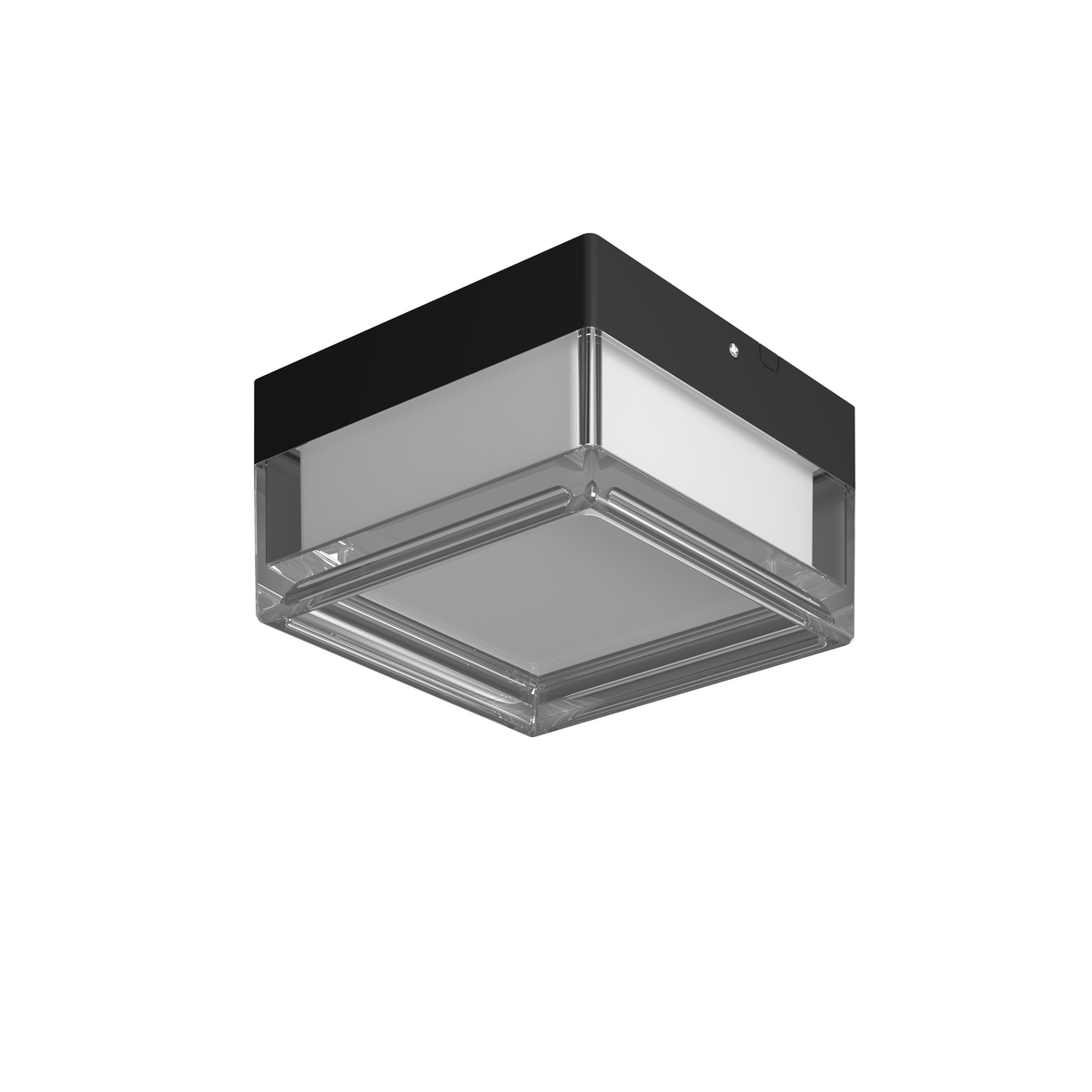 LED Outdoor Ceiling Light Square Black/White 9W 3CCT IP65