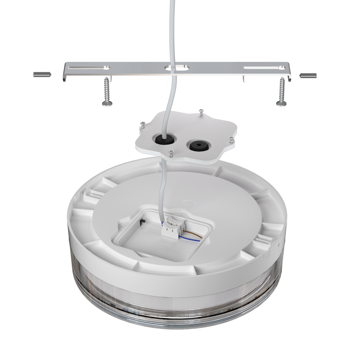 LED Outdoor Ceiling Light Round White 9W 3CCT IP65 - product view