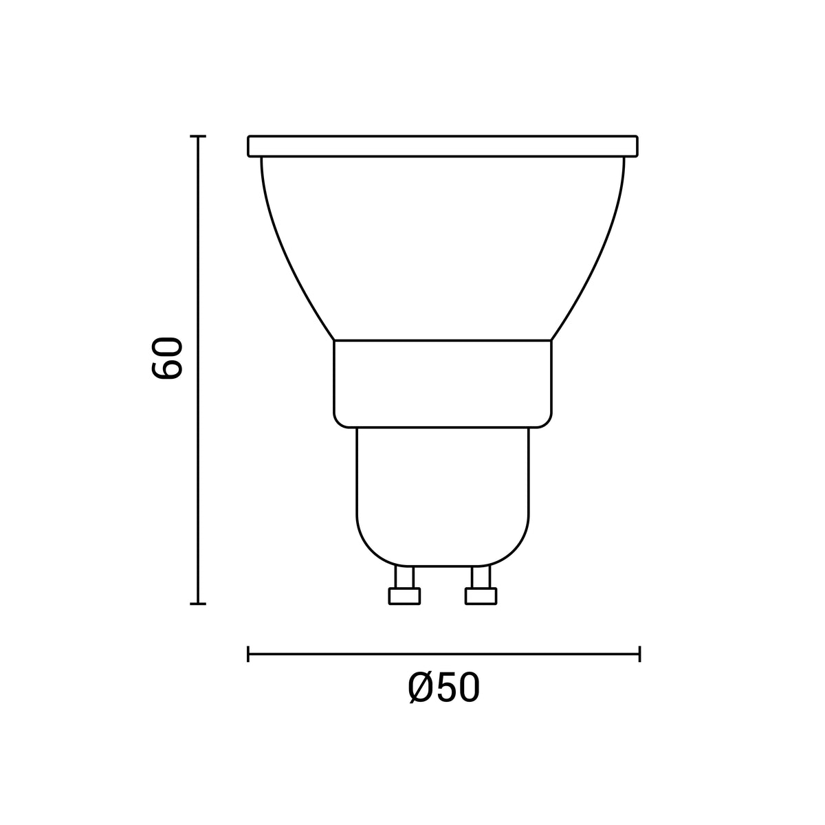 LED Spot GU10 50° COB - image 3