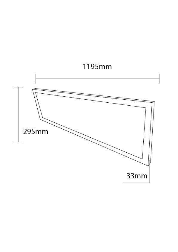 LED Backlit Panel 36W 120x30 with Driver (MOQ 6pcs/BOX) - product view