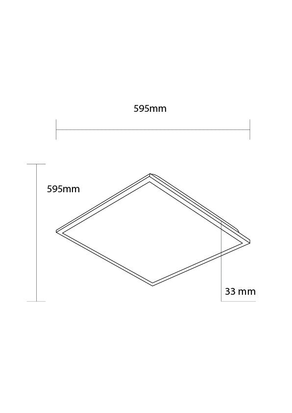 LED BACKLIT Panel 60*60 36W 3CCT CRI>80 - With DRIVER (MOQ 10pcs/BOX) - product view