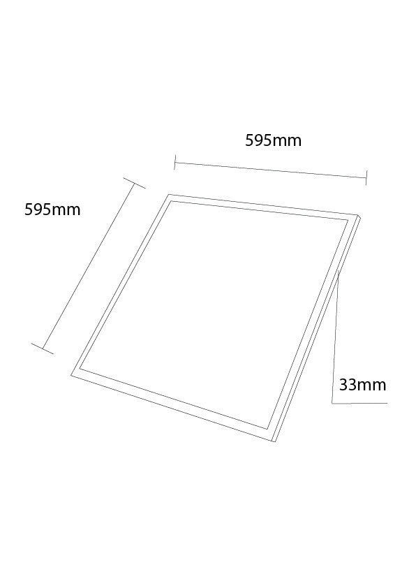 LED Backlit Panel 60x60 6000K CRI>80 - STARSENSE DRIVER - product view