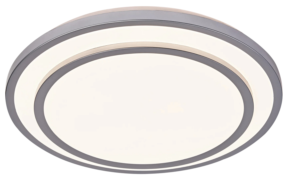 LED Ceiling Light 12W White/Silver Body CCT