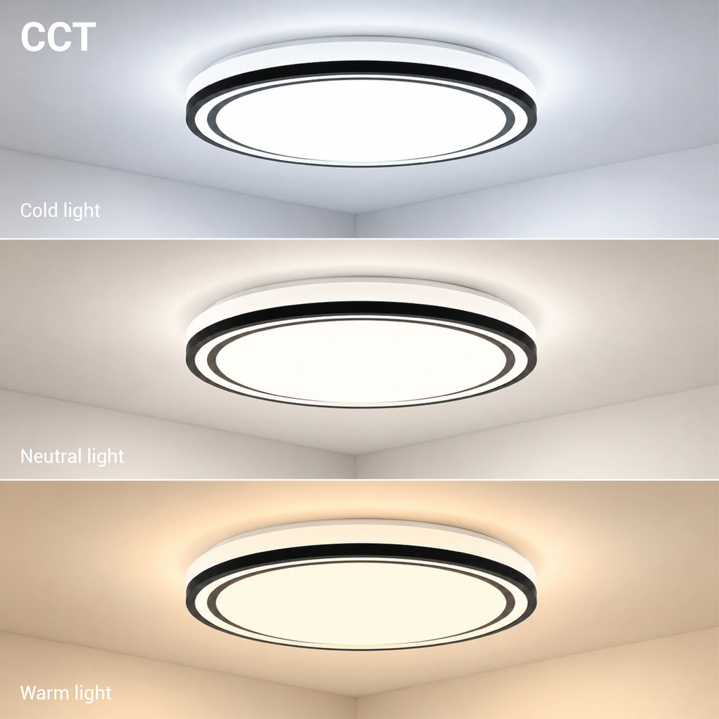 LED Ceiling Light 36W White/Black Body CCT - image 3
