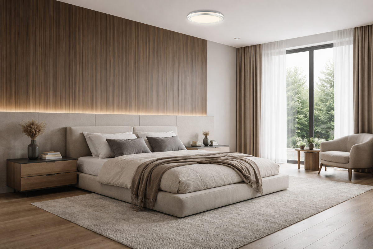 LED Ceiling Light 36W White/Silver Body CCT - image 5