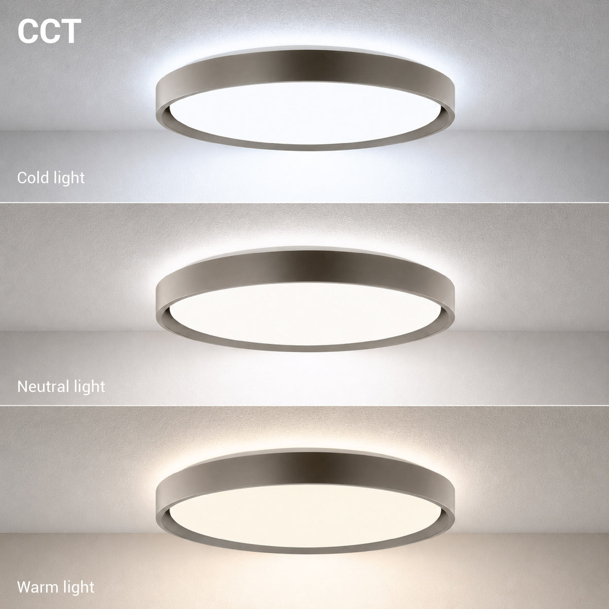 LED Ceiling Light 36W White/Taupe Body CCT - image 3
