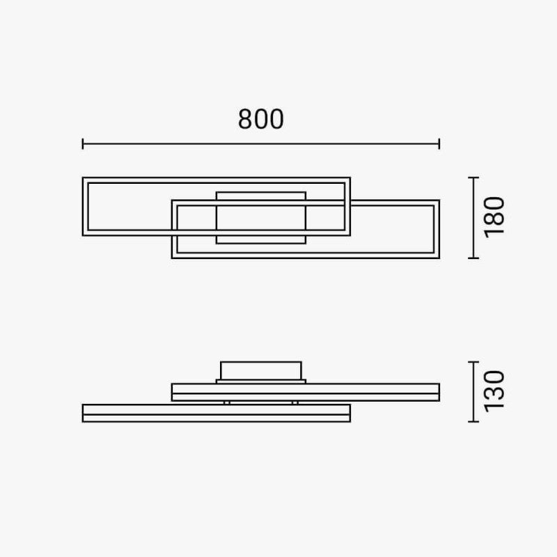 LED Ceiling Light 86W Black/Wood Body CCT + Remote Control - image 4