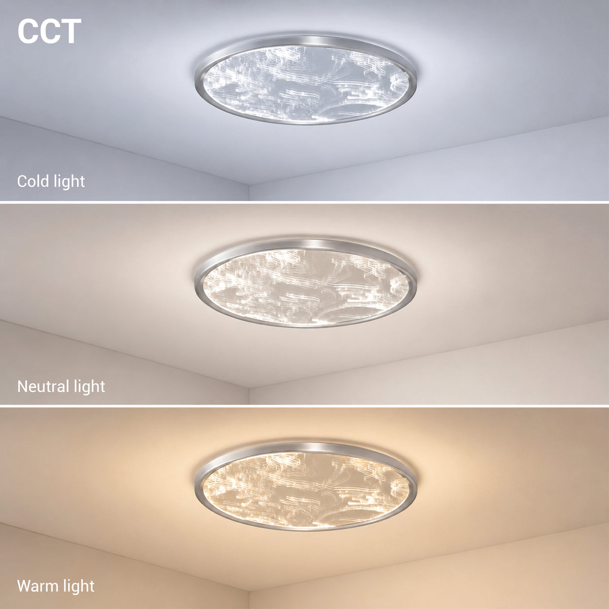 LED Ceiling Light 68W Acrylic Body CCT + Remote Control - image 3