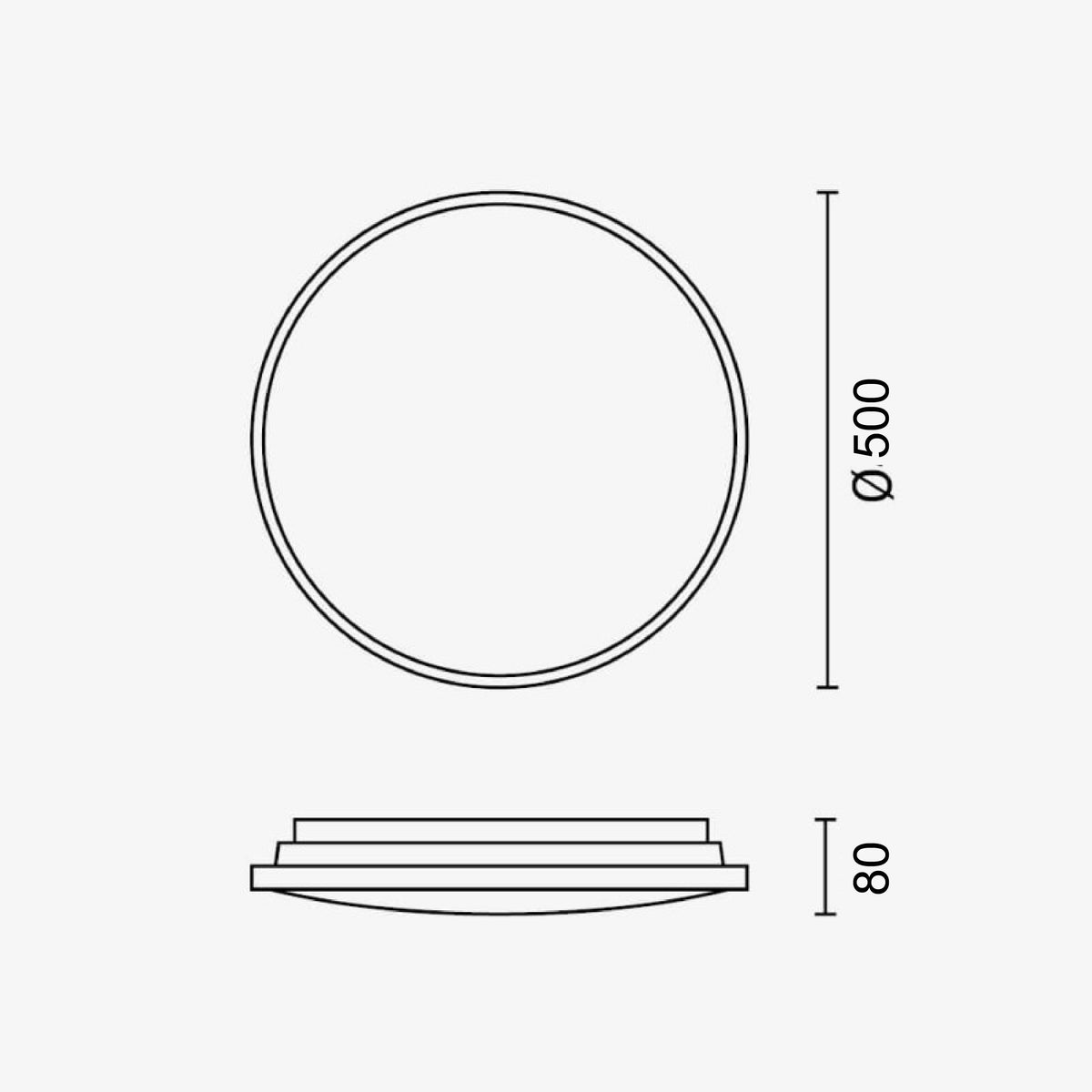 LED Ceiling Light 68W Acrylic Body CCT + Remote Control - image 4