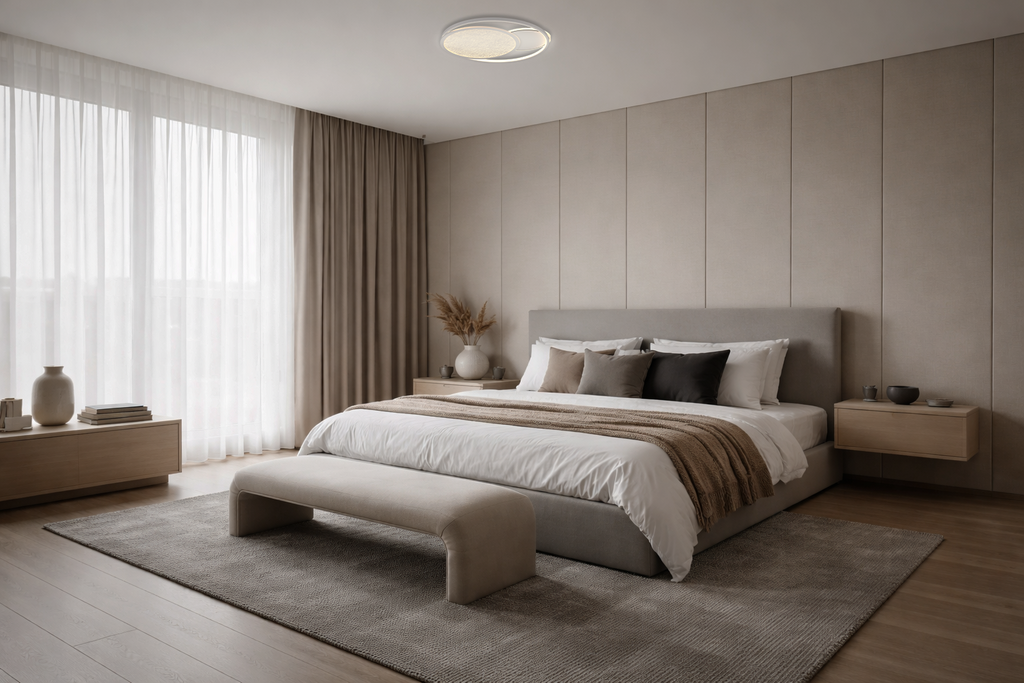 LED Ceiling Light 64W White/Grey Body CCT + Remote Control - image 5