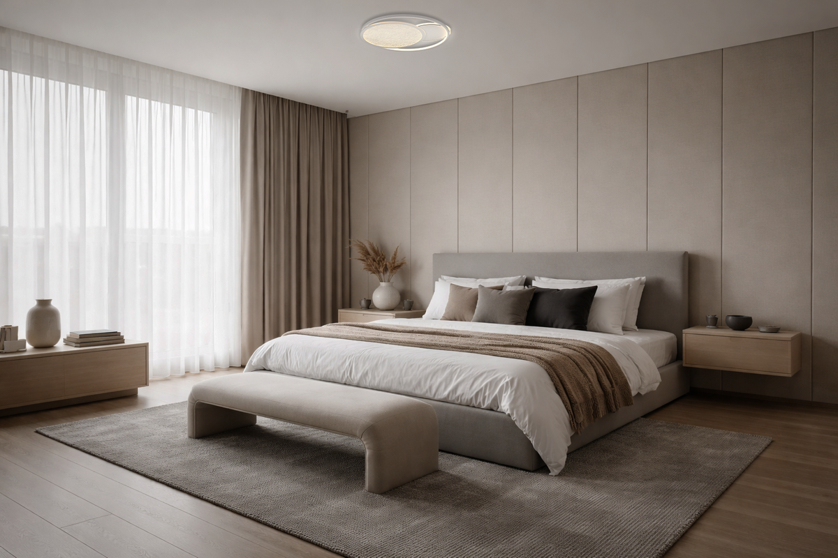LED Ceiling Light 64W White/Grey Body CCT + Remote Control - image 5