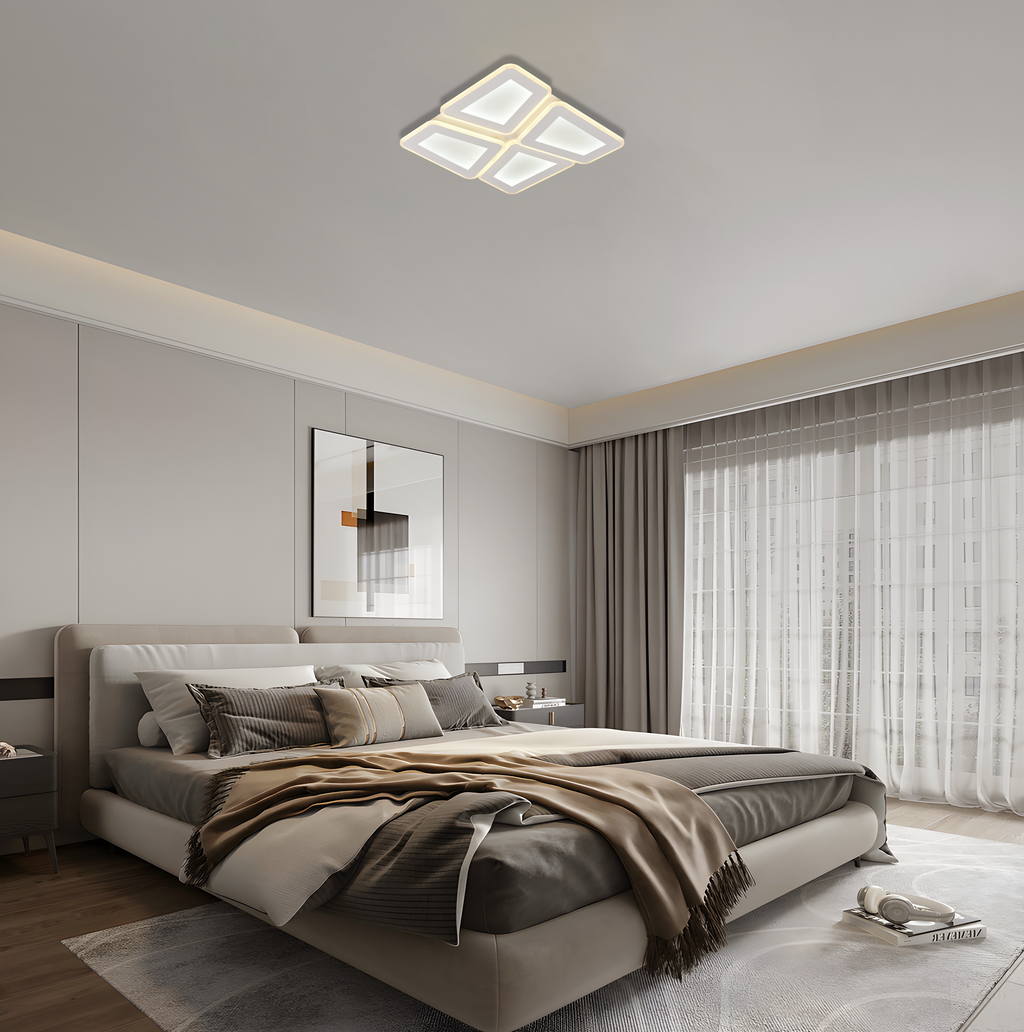LED Ceiling Light 128W White/Grey Body CCT + Remote Control - image 5