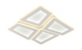 LED Ceiling Light 128W White/Grey Body CCT + Remote Control