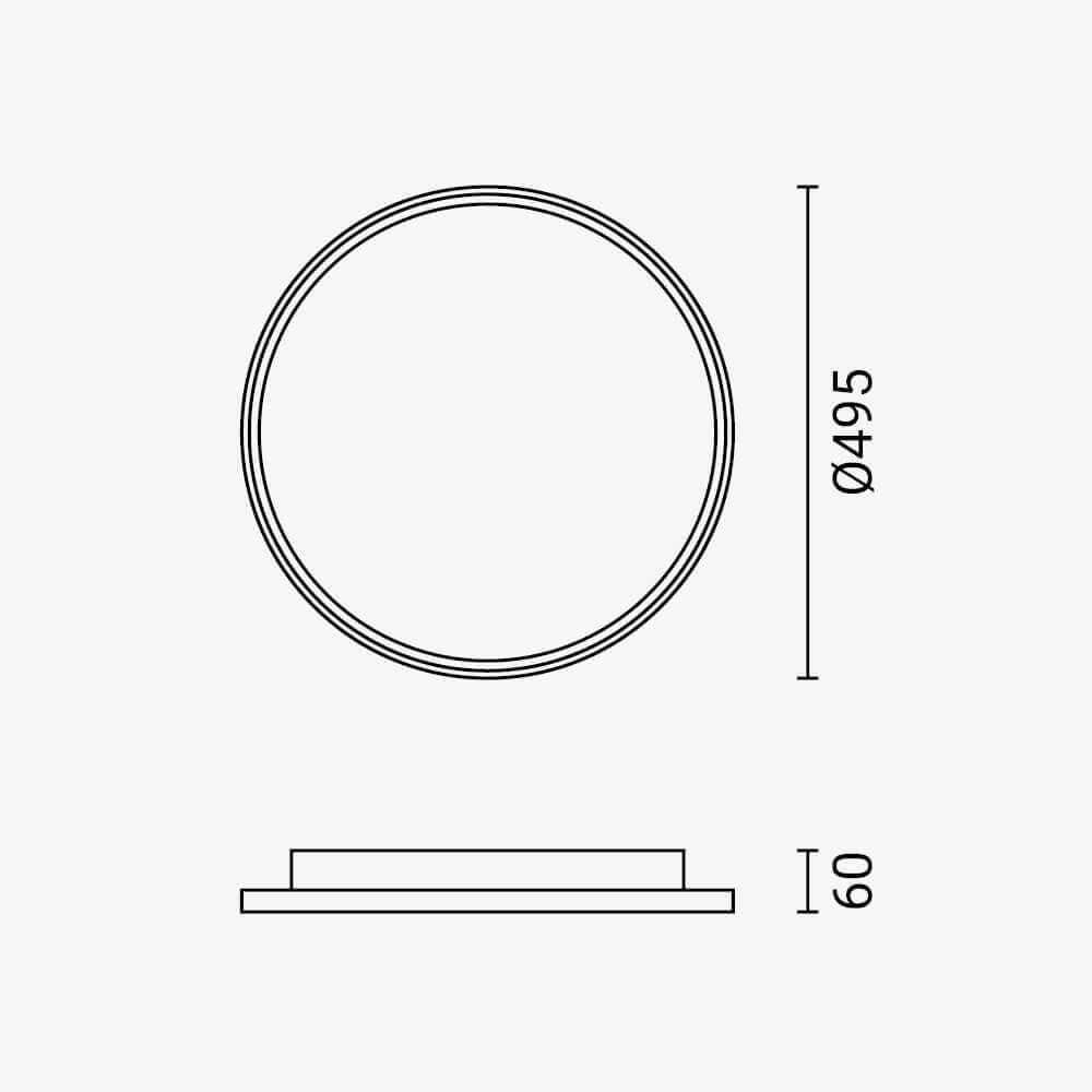 LED Ceiling Light 78W White/Black Body CCT + Remote Control - image 4