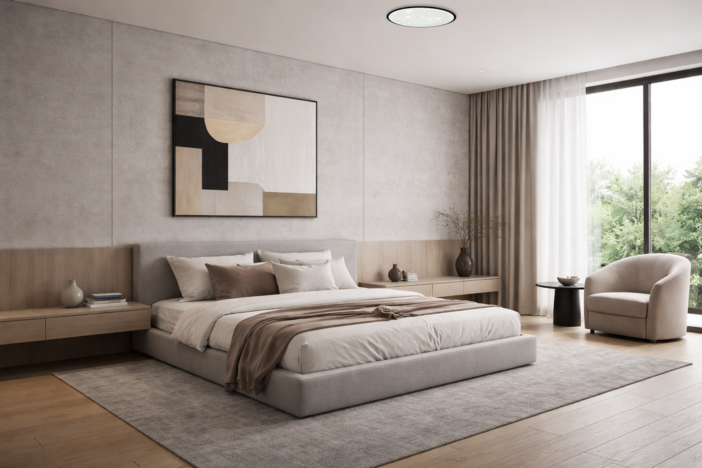 LED Ceiling Light 24W Black/White 3CCT-Memory + Remote Control - product view