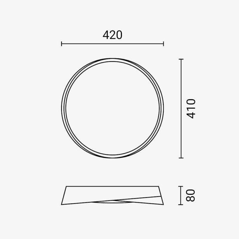 LED Ceiling Light White/Light Wood 36W 3CCT-Memory + Remote Control - image 5