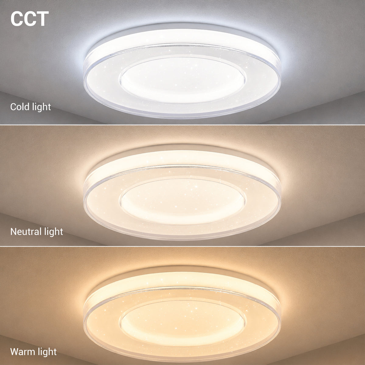 LED Ceiling Light White 54W 3CCT-Memory + Remote Control - image 3
