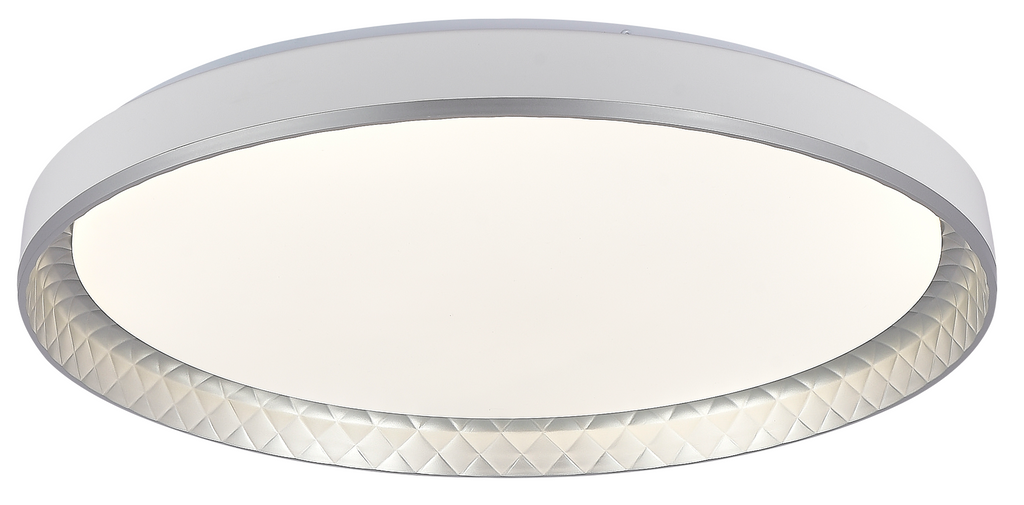 LED Ceiling Light Silver 36W 3CCT-Memory + Remote Control