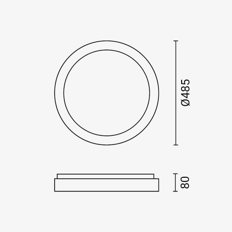 LED Ceiling Light Black/Walnut 54W 3CCT-Memory + Remote Control - image 4