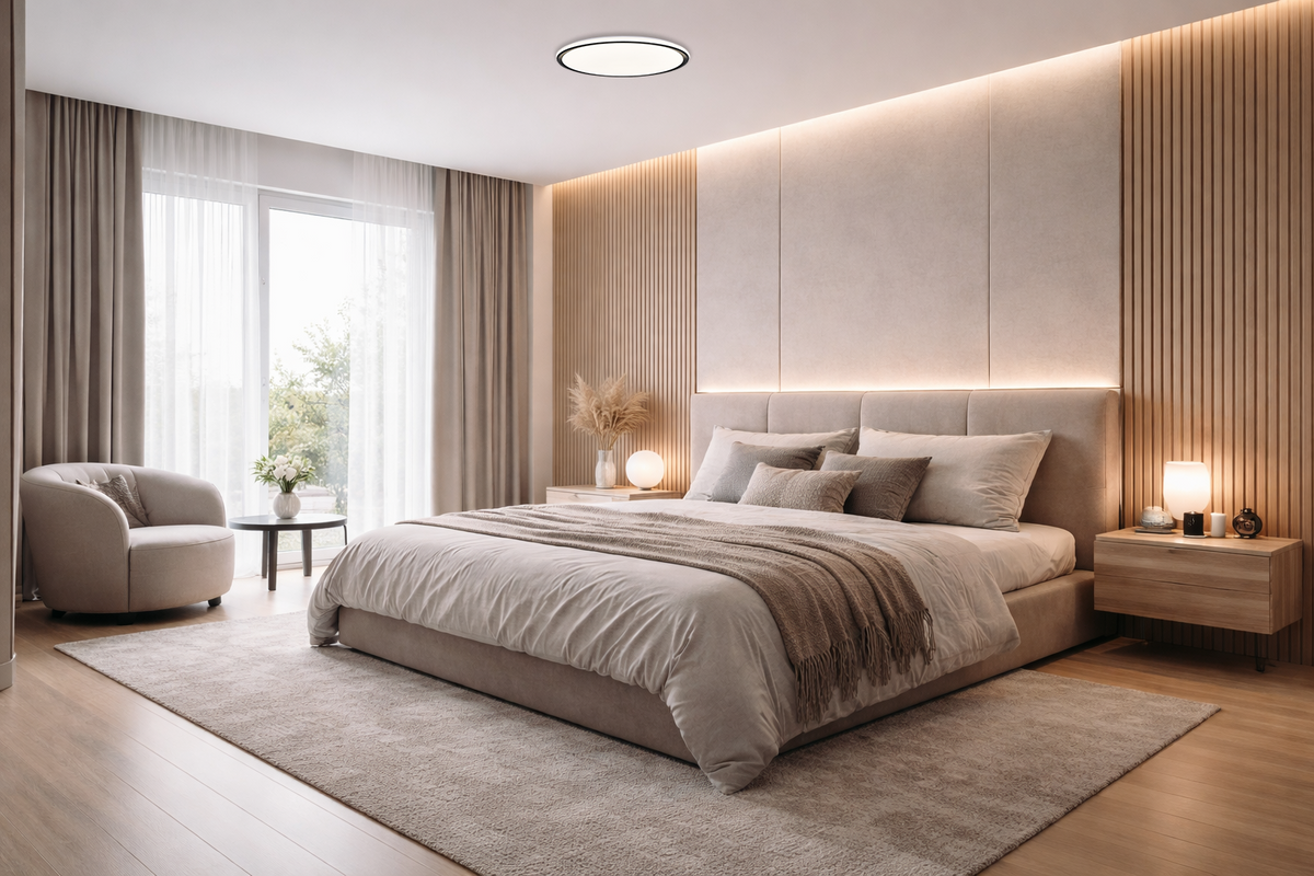 LED Ceiling Light Black/White 54W 3CCT-Memory + Remote Control - image 5