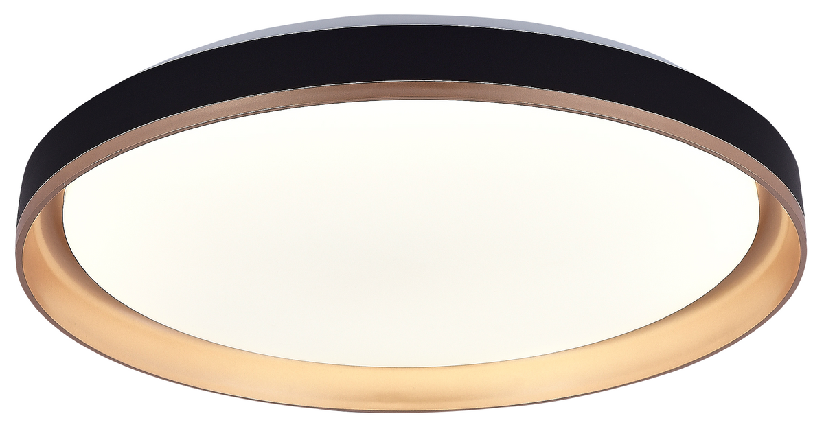 LED Ceiling Light Black/Gold 36W 3CCT-Memory + Remote Control