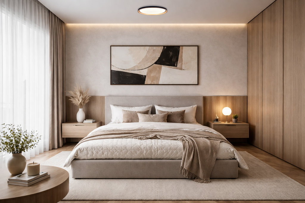 LED Ceiling Light Black/Gold 36W 3CCT-Memory + Remote Control - image 5