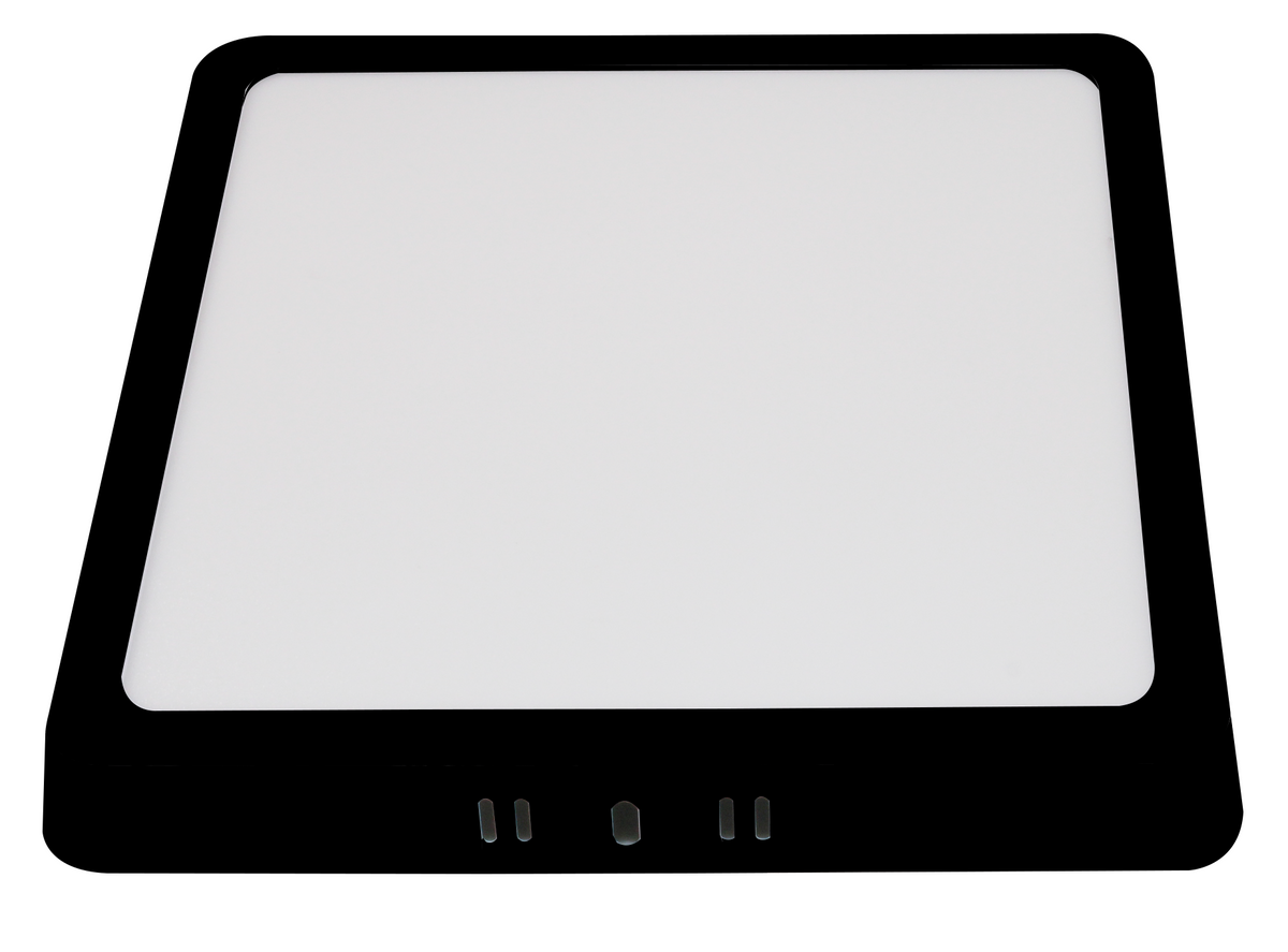 6W LED Surface Panel Square 3CCT Black