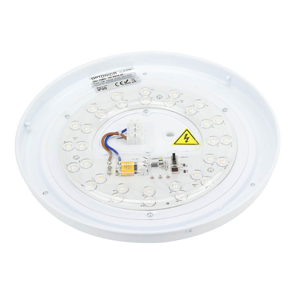 LED Ceiling Light 12W White/Silver Body CCT - image 6