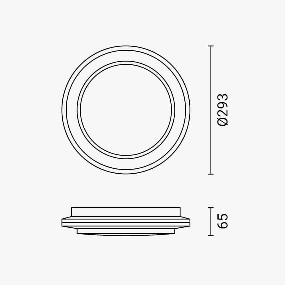 LED Ceiling Light 12W White/Silver Body CCT - image 4