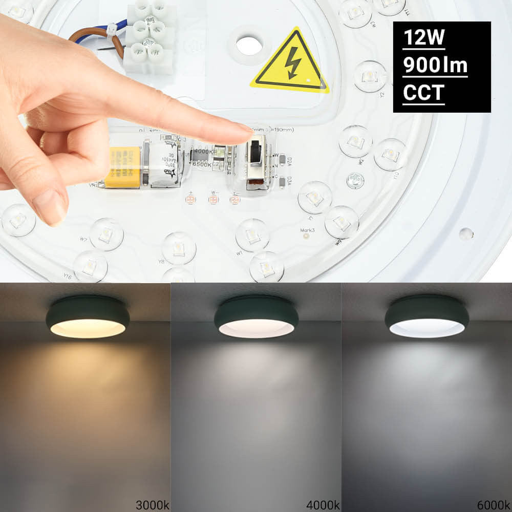 LED Ceiling Light 12W White/Cyan Body CCT - image 3