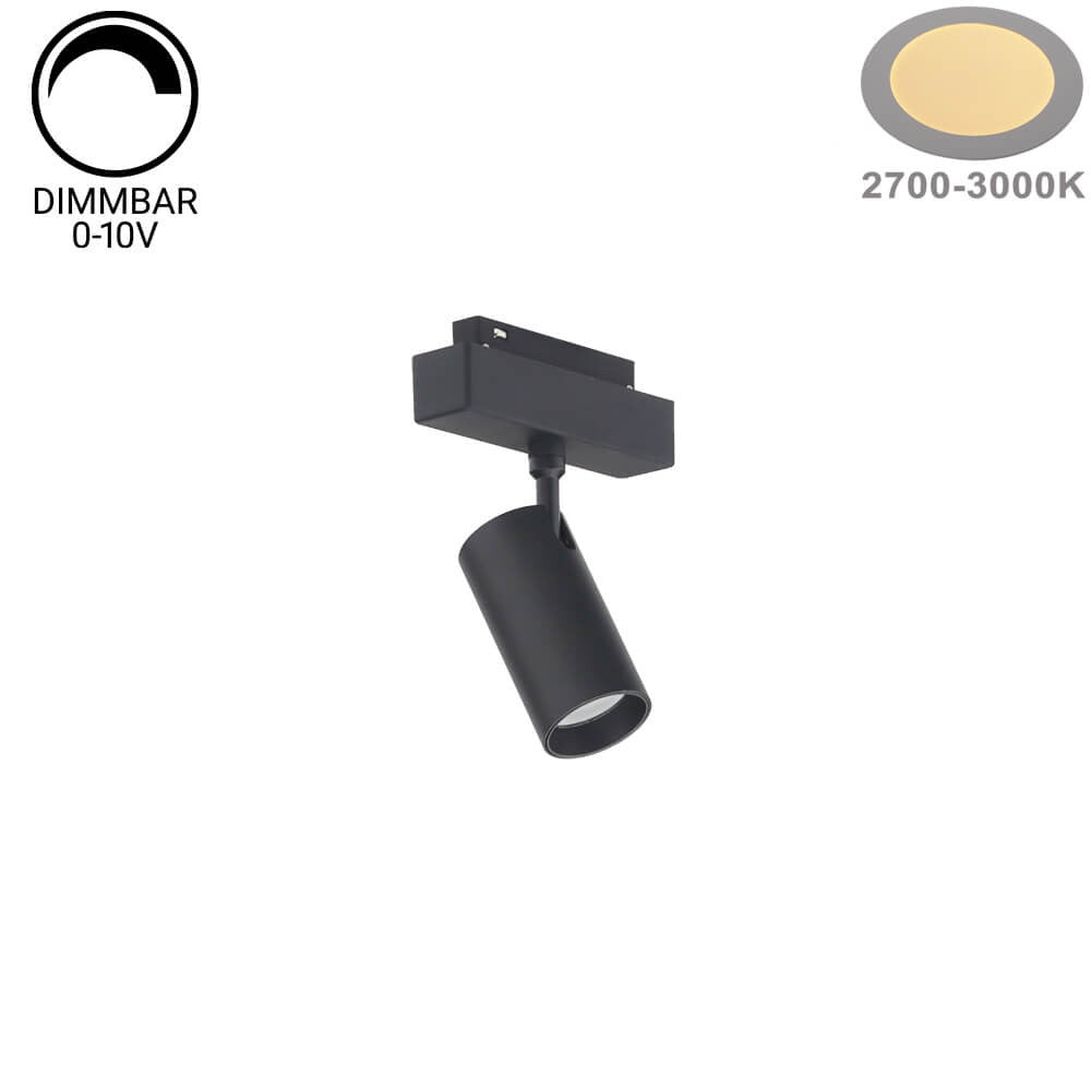 LED Magnetic Track Light M35 12W Black - Dimmable - image 3