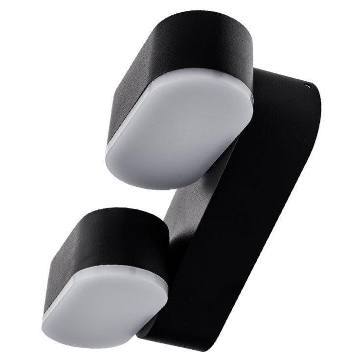 LED Wall Light Epistar 2x6W Black Body Rotatable - image 4