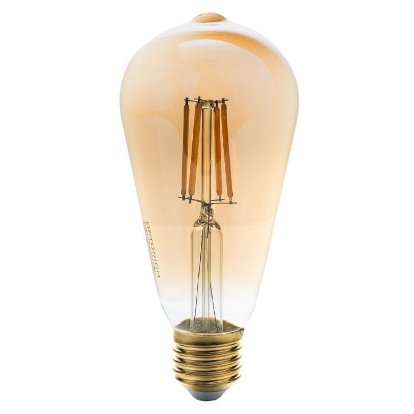 LED CANDLE ST64 GOLDEN GLASS