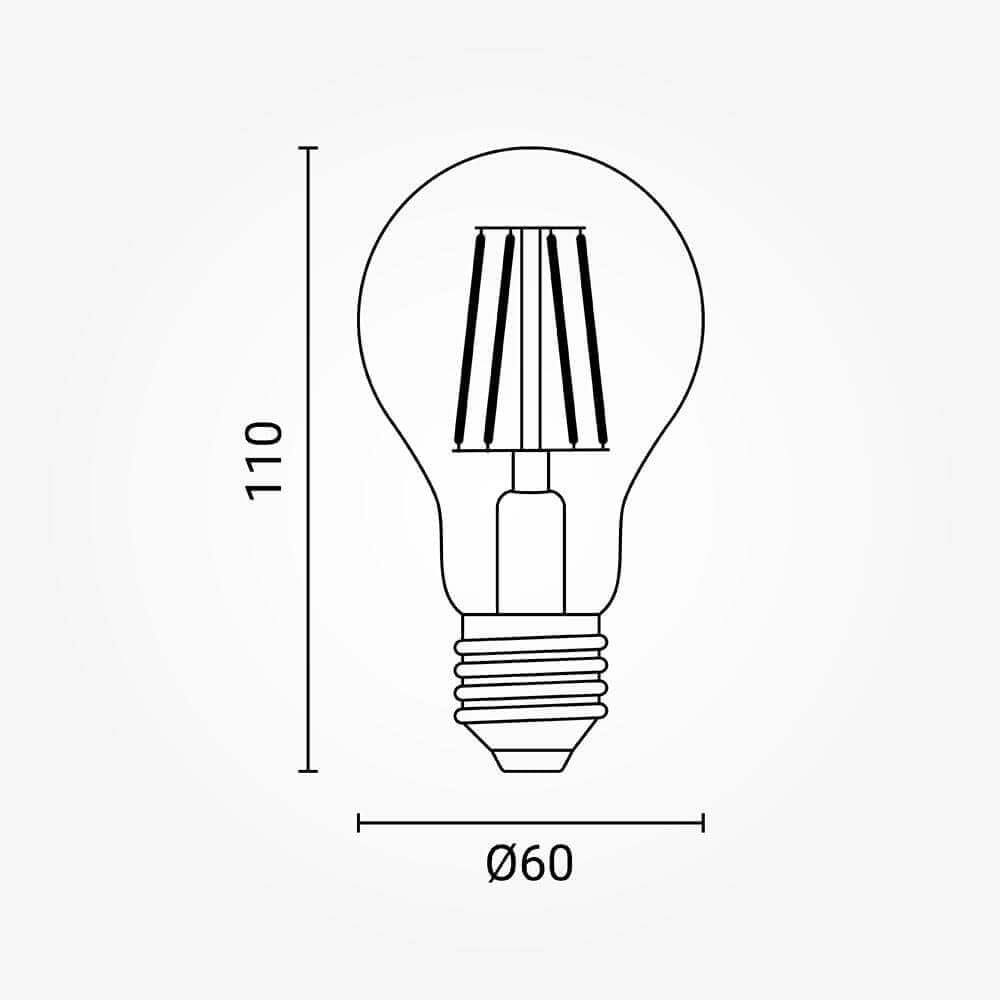 LED BULB A60 E27 10W FILAMENT - image 3
