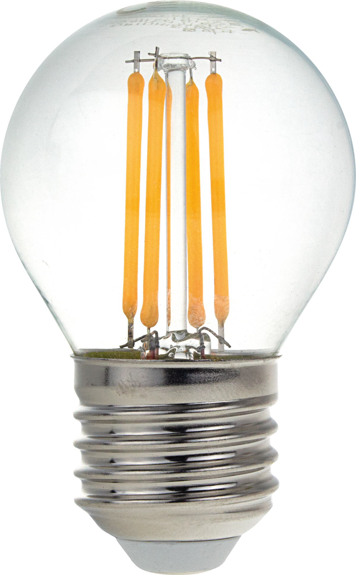 LED Plastic Bulb G45 E27 4W Clear Glass Dimmable