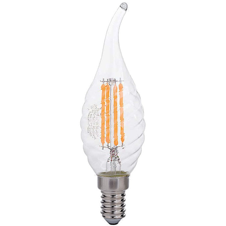 LED TWIST TIP CANDLE C35 E14 4W FILAMENT