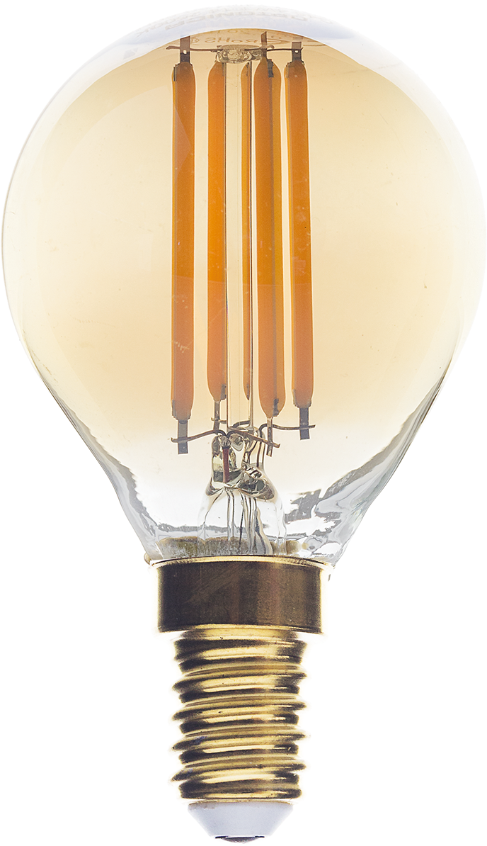 LED Bulb Filament G45 E14 Golden Glass Dimmable