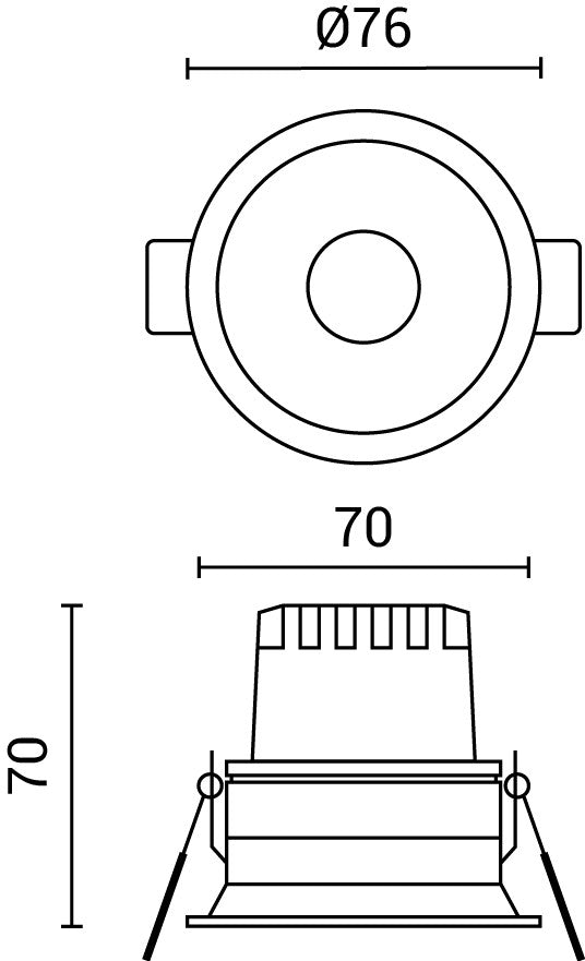 LED Fire-Rated Fixture 10W 3CCT IP65 - image 7
