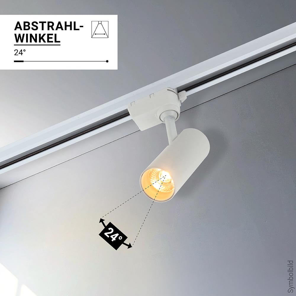 LED Track Light 12W 220V Bridgelux COB Chip White Body - image 6