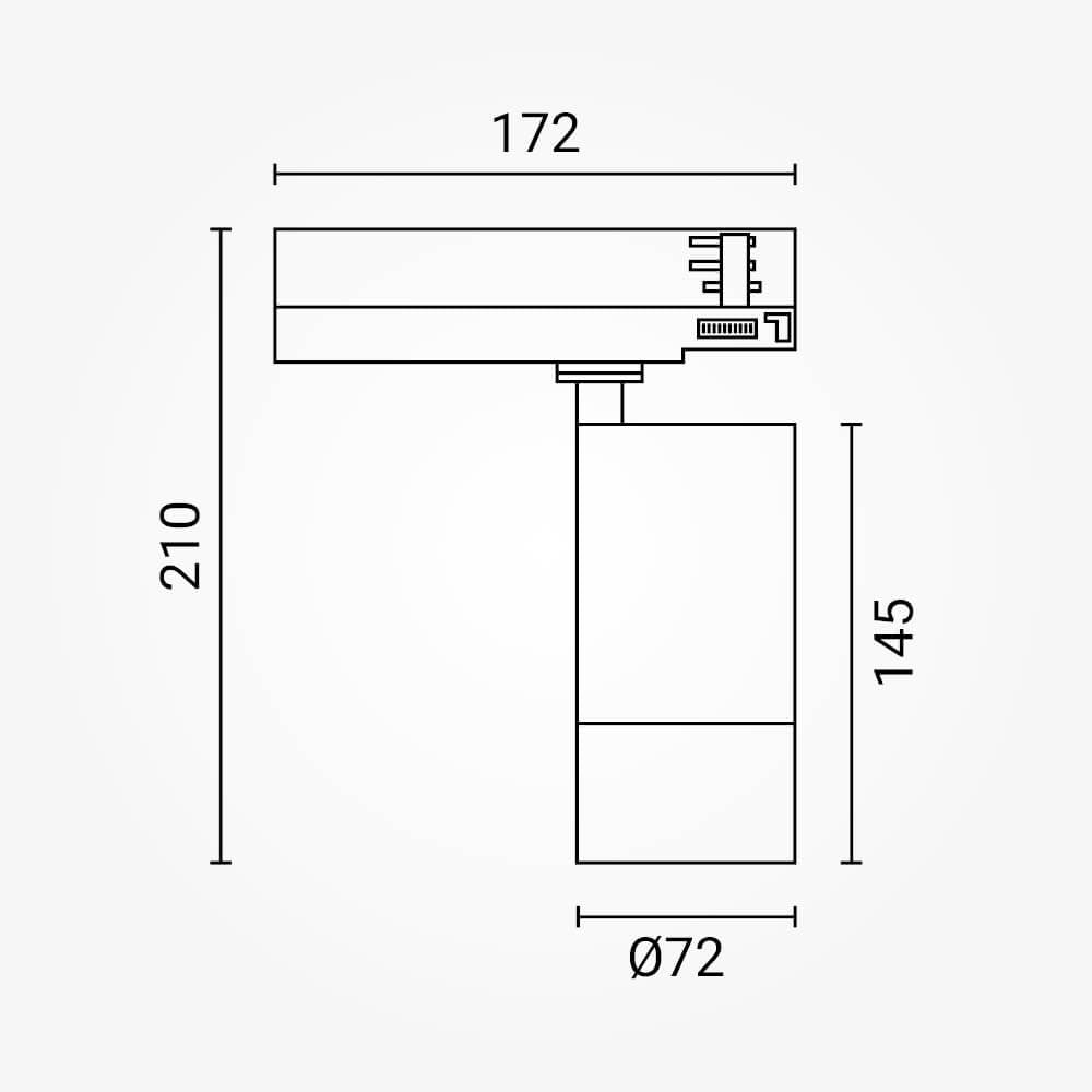 LED Track Light CCT 20W/25W/30W BRIDGELUX - White Body - image 3