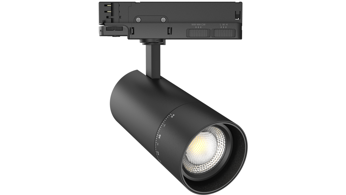 LED Track Light CCT 20W/25W/30W BRIDGELUX - Black Body