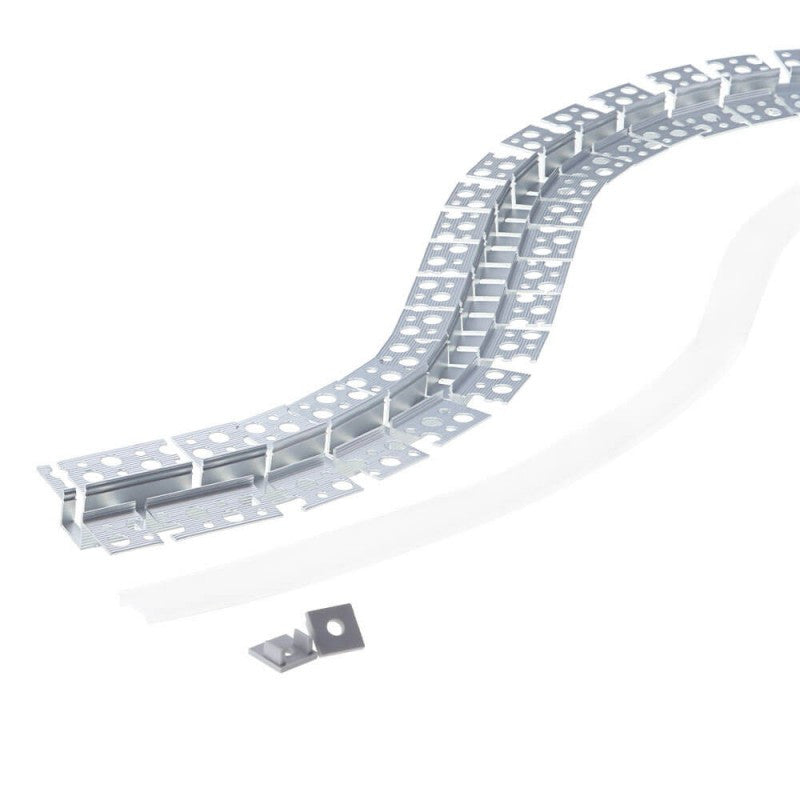 Bendable Profile for LED Strip White body/White cover - product view