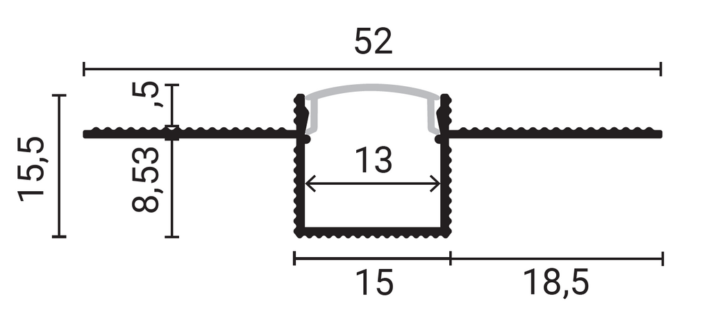 Bendable Profile for LED Strip White body/White cover - energy label