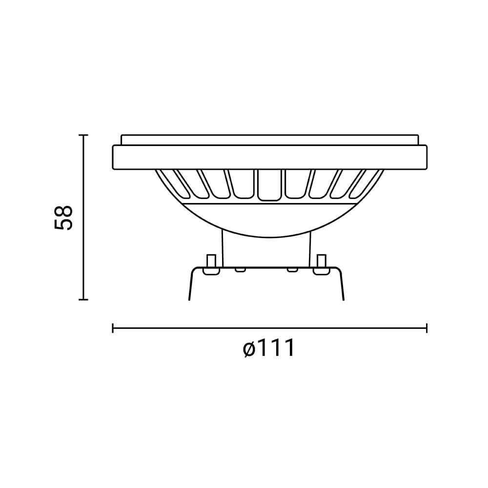LED Bulb AR111 G53 120° - image 3